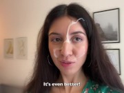 Hottie Lost the Game and Had to Walk with Cum on Her Face - Cumwalk 12/16