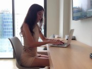 My neighbor complains that I fuck too loudly and I suggest to her... 1/16