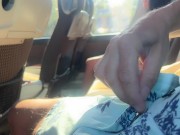 Cock Flashing on the Bus - A Man Pulled Out His Cock and I Helped Him Jerk Off With My Hand 7/16