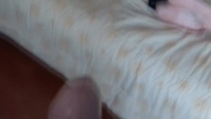 I put my cock in her mouth, great blowjob and handjob, cumshot on ass