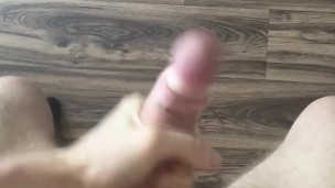 Big dick horny teenager boy releasing tension after school