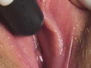 my pussy close up and my favorite mini vibrator 11/16