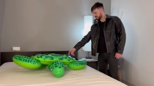 Stepdad fucks your inflatable rough