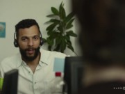 BBW Beauty Lets Coworkers Release Big Dick Tension On Her Phat Pussy 2/16