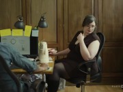 BBW Beauty Lets Coworkers Release Big Dick Tension On Her Phat Pussy 4/16