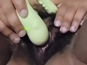 Misha Creme l Black BBW bimbo cumming from toy and showing pink pussy More on Onlyfans mishacreme 💖 10/16