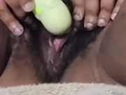 Misha Creme l Black BBW bimbo cumming from toy and showing pink pussy More on Onlyfans mishacreme 💖 16/16