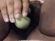 Misha Creme l Black BBW bimbo cumming from toy and showing pink pussy More on Onlyfans mishacreme 💖 3/16