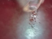 House boy masturbating his black hard dark cock when alone in the house 🍆💦🤤 15/16