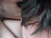 Blowjob close-up, Pussy Licking, Cum in mouth and pussy 10/16