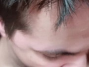 Blowjob close-up, Pussy Licking, Cum in mouth and pussy 12/16