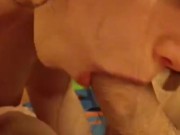 Blowjob close-up, Pussy Licking, Cum in mouth and pussy 3/16