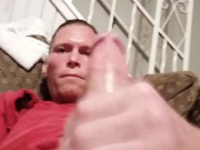 Hot cumshot bursting from throbbing cock 10/16