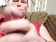 Hot cumshot bursting from throbbing cock 4/16