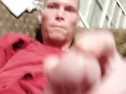 Hot cumshot bursting from throbbing cock 5/16