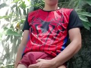 Pinoy Jakol | Spiderman Boy with his VEINY COCK and THICK CUM 7/16