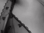 playing with my nipples in my new cherry bra 15/16