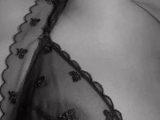 playing with my nipples in my new cherry bra 16/16