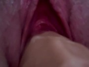 Just straight up close RAW PUSSY gripping a dildo! 9/16