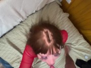 Hot blonde latina gives me a morning blowjob. I fucked her doggystyle and i cum on her mouth 7/16