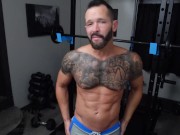 Pressing Weights and Pushing Cumshots 🔥 2/16