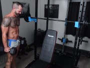 Pressing Weights and Pushing Cumshots 🔥 5/16