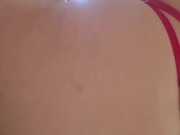 Brunette hairy pussy masturbates with a big black dildo and creampie 12/16