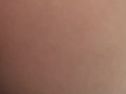 Brunette hairy pussy masturbates with a big black dildo and creampie 14/16