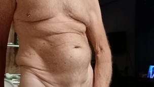 Old exhibitionist makes a 2 part masturbation video. Part 1