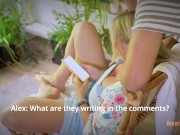 Answering Comments Turned into a Hot Chair Cowgirl — Real Couple Love 1/16