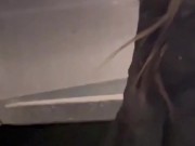 Bionda sega sconosciuto nel parcheggio del supermercato! 11/16