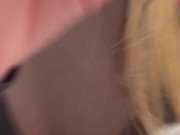 Bionda sega sconosciuto nel parcheggio del supermercato! 3/16