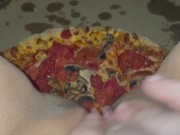 PIZZA-KINKY FETISH FEMALE MASTURBATION-CUM ON FOOD-BEST TEEN AMATEUR-ARABIAN SNOWWHITE-LOS ANGELES G 7/16