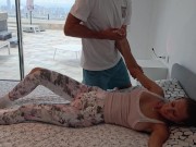 I hit my knee and he fucked me under the pretext of a massage 4/16