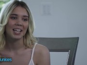 REALITYJUNKIES - Blonde Sex Bomb Wraps Her Pretty Lips Around Her Boss' Cock And Doesn't Let Go 1/16