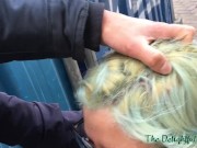 Me corro en la cara de mi Ex después de una mamada pública y hace un Cumwalk en Leidseplein, Ámsterdam