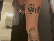 Public pussy play in KFC… I almost got caught when I squirted under the table 15/16