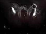 Dirty Girl in Shiny Spandex and Latex Skirt gives Handjob till Cum 6/16