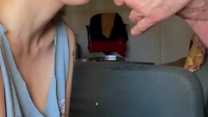 4K blowjob cum in mouth