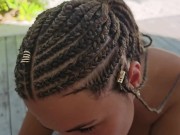 The beauty flirted with me on the beach, and then naked came to my villa and gave me a blowjob 4/16