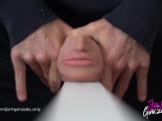 Fleshlight Mouth Fuck - Loud Moaning and Cum in Mouth - Male Sex Toy 15/16