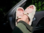 Delicious dirty socks 😍 and cute slippers. 12/16