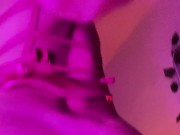 hot latina pussy penetrated by a big black dildo 1/16