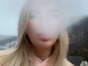 Pretty BLONDE SMOKES Outdoors - @OgYennefer