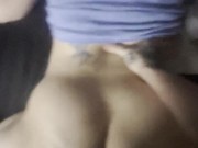 This sluts ass shaking has daddy cumming in her wet pussy 5/16