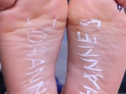 Smelly feet teasing with goddess Kasin (JOI, POV feet, stinky feet, barefoot, Russian feet, soles) 12/16