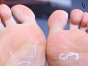 Smelly feet teasing with goddess Kasin (JOI, POV feet, stinky feet, barefoot, Russian feet, soles) 13/16