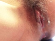 【ASMR】クローズアップ　濡れたまんこ　クリトリスオナニーしたらびくびく声が出ちゃった 無修正　素人 13/16