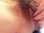 【ASMR】クローズアップ　濡れたまんこ　クリトリスオナニーしたらびくびく声が出ちゃった 無修正　素人 14/16