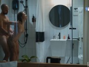 Shower together ♥️ It's easier to clean face from cum 11/16